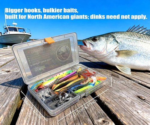 Beginner Fishing Tackle Box Kit - 75-Piece Starter Set with Crankbaits, Jigs & Hooks | Safe Portable Gift for Kids & Adults