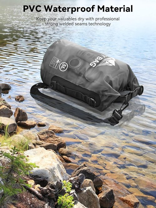 HEETA Waterproof Dry Bag - Lightweight Roll Top Storage for Travel, Swimming & Kayaking | 5L/10L/20L/30L/40L