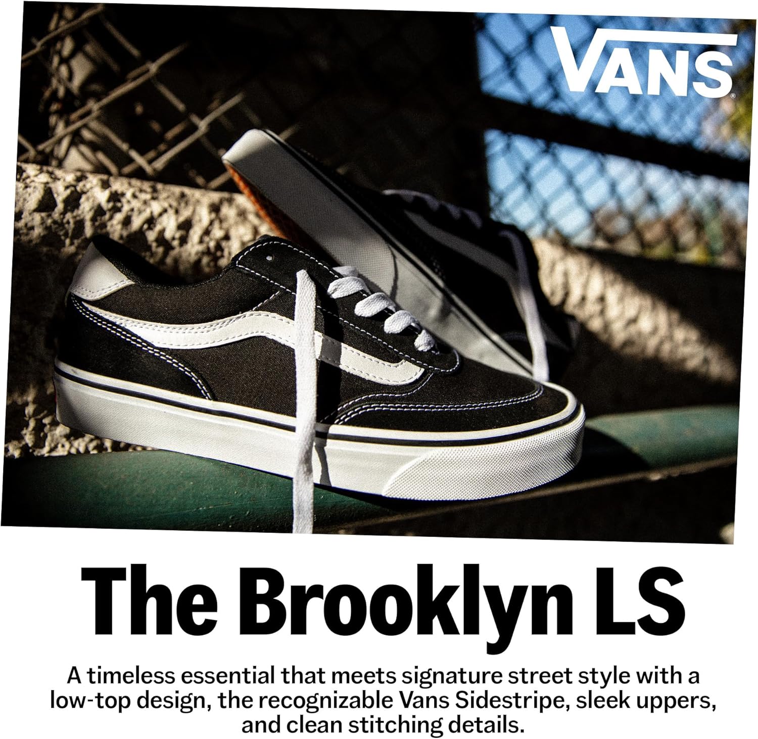 Vans Women's Brooklyn LS Shoe - Stylish Low-Top Sneakers for Everyday Wear & Comfort