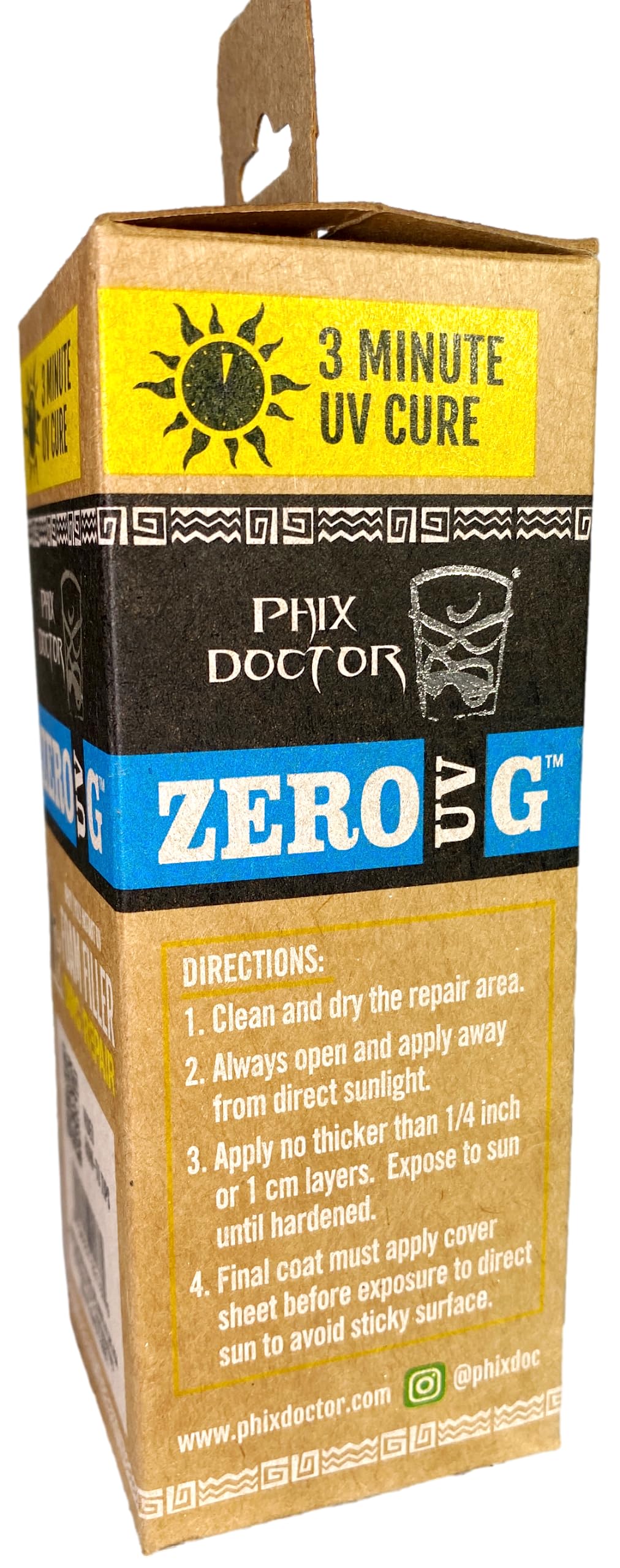 Phix Doctor Zero G UV Foam Filler Epoxy/Poly Surfboard Repair Kit