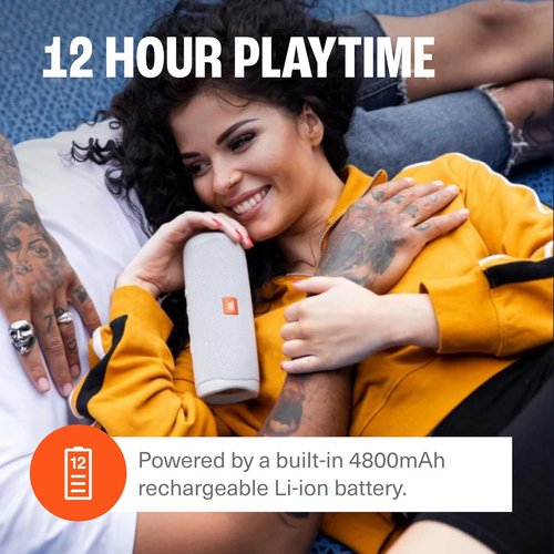 JBL Flip 5 - Waterproof Portable Bluetooth Speaker | Compact Design in Black