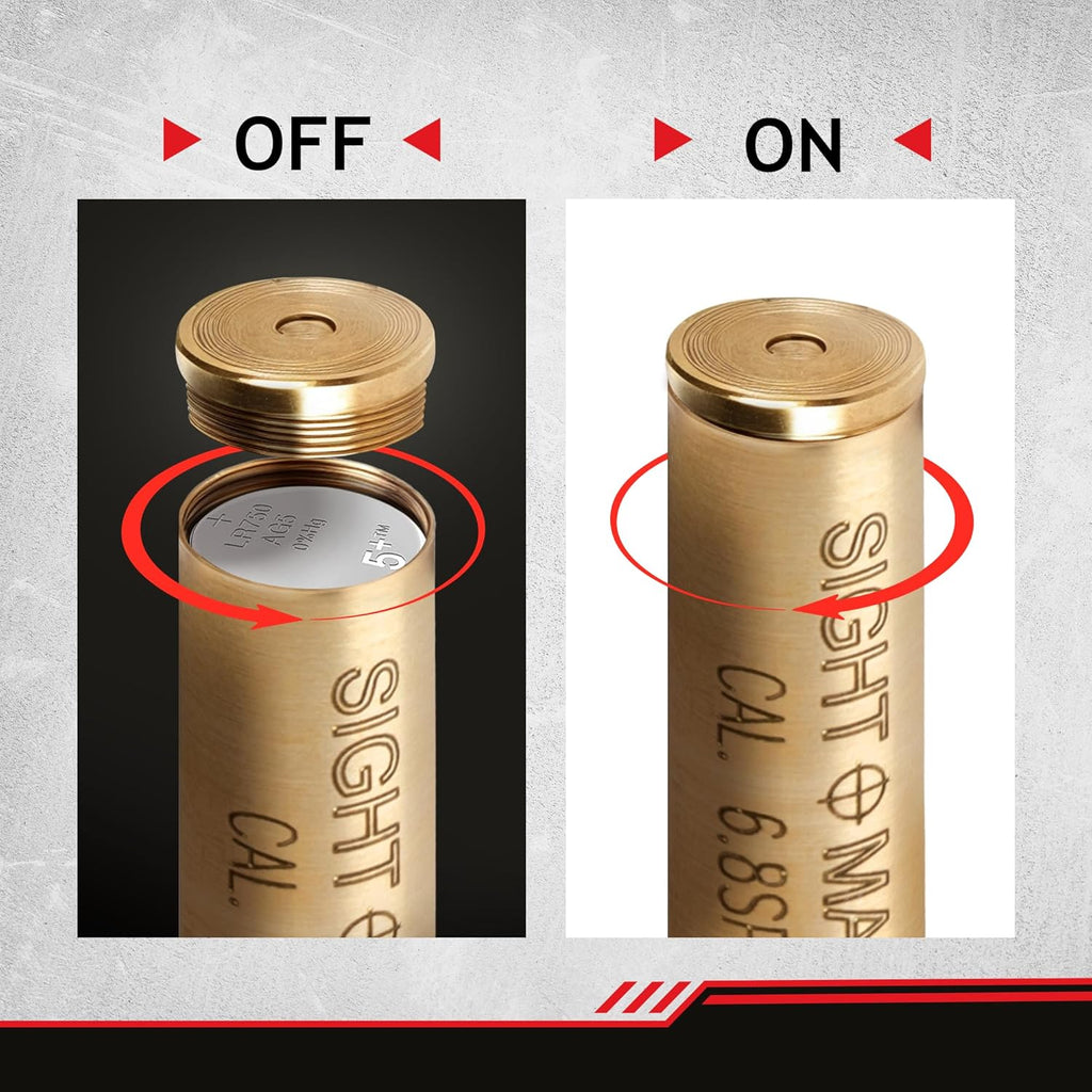 Sightmark Centerfire Boresight - Precision Red Laser for Accurate Shooting | Easy Setup