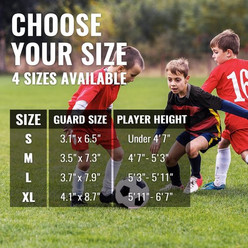 Northdeer Soccer Shin Guards - Protective Sleeves with Optimized Insert Pocket for Kids & Adults