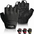 SIMARI Breathable Workout Gloves for Men & Women, Weight Lifting Gloves with Padded, Grip, Full Palm Protection, Gift for Gym Exercise, Cycling, Weightlifting Training, Kayaking, Fitness (Black-M)