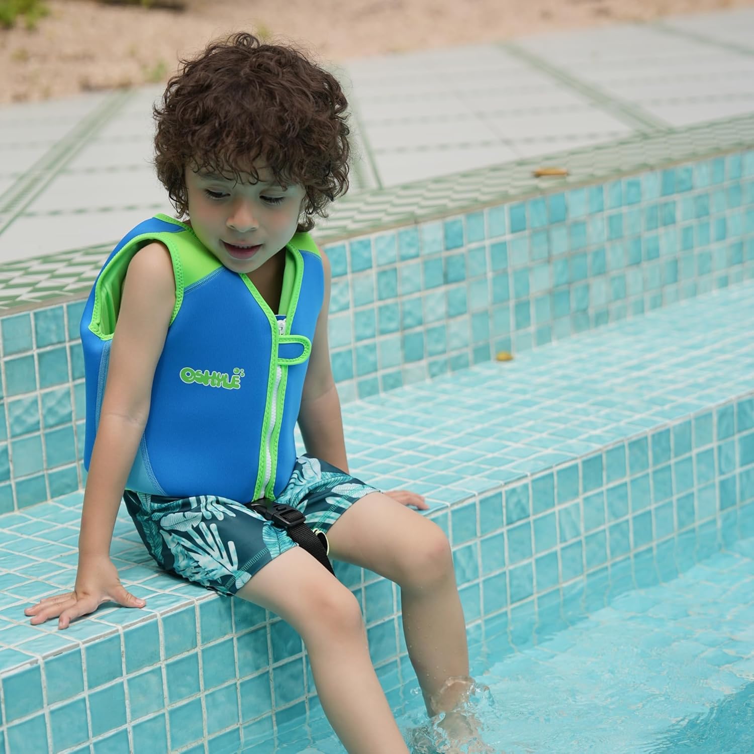 Skiennix Kids Swim Vest - Neoprene Swim Trainer with Crotch Strap for Ages 1-9 | Adjustable Fit for Boys & Girls