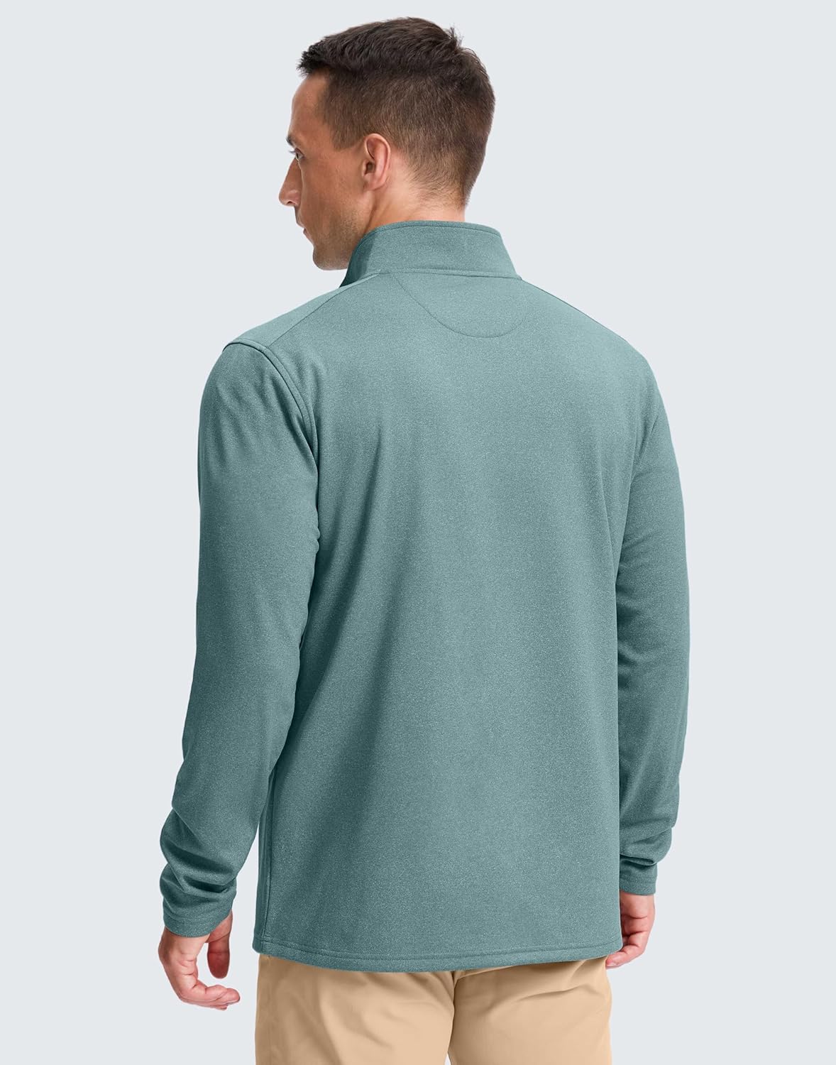 Obla Golf Quarter Zip Pullover - Men's Fleece Mock Neck Sweatshirt for Winter Warmth | Long Sleeve