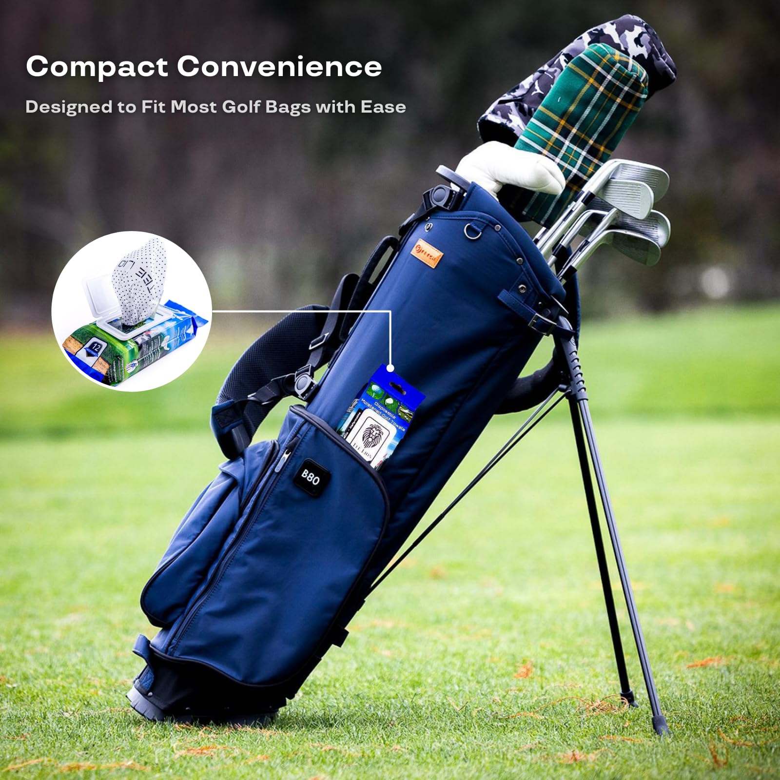 TeeLion Golf Towels are The Easiest and Most Convenient Way to Keep Your Clubs and Golf Balls Clean, from The First tee to The Final Hole. Designed as a moistened Disposable Towel