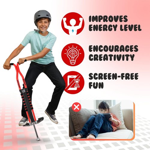 Bounce Pro Pogo Stick for Kids - Ages 9+ | Supports 80-160 Lbs - Durable, Easy Grip for Endless Fun