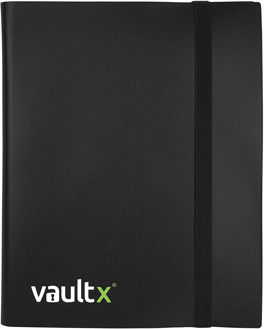 Vault X 9 Pocket Trading Card Binder - Holds 360 Cards | Standard Size, 20 Side-Loading Pages, Black