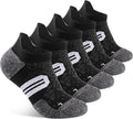 BUDERMMY Women's Ankle Compression Socks - Arch Support & Cushion for Running | 5 Pairs