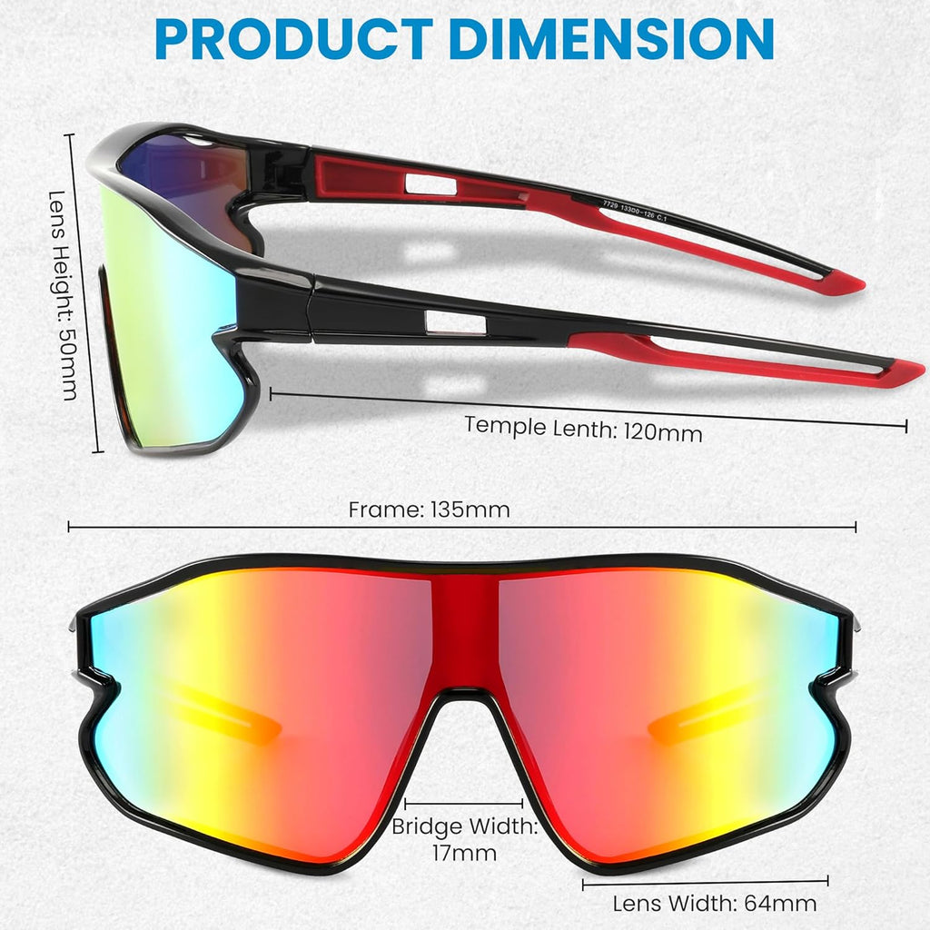 Skiennix Kids Sports Sunglasses - UV400 Protection for Youth | Stylish Baseball Shades for Boys & Girls
