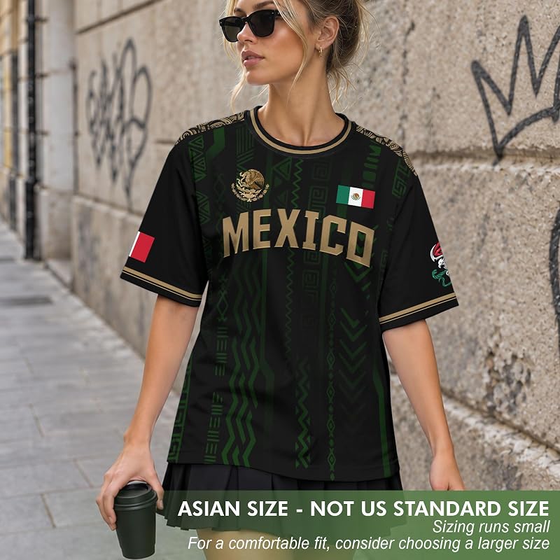 Mexico Soccer Jersey for Men & Women - Ds04+Large - Breathable Unisex Jersey