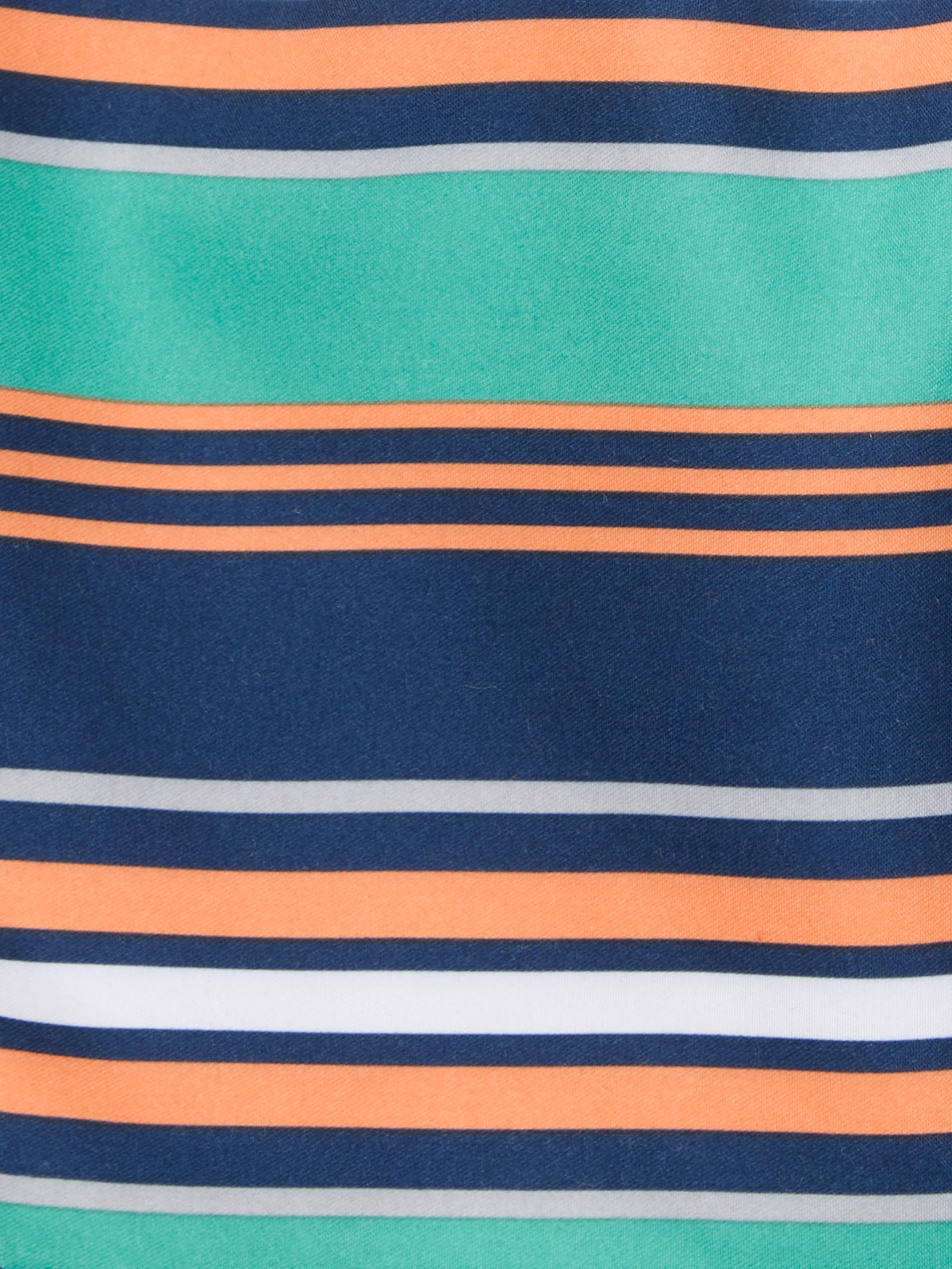 Simple Joys by Carter's Toddler Boys 2-piece Swimsuit Trunk and Rashguard, Orange Blue Ship, 5T