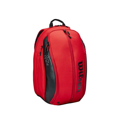 WILSON RF DNA Tennis Backpack - Red/Black, Holds up to 2 Rackets