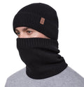 Wmcaps Fleece Lined Beanie & Neck Warmer Gift Set for Men – Windproof Winter Hat and Scarf, Soft Thermal Cold Weather Gear for Skiing, Hiking, Outdoor Work
