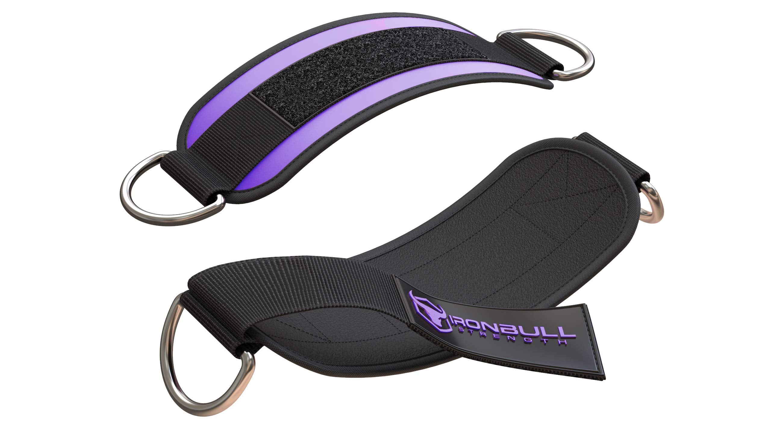 Women's Ankle Strap for Cable Machines & Resistance Bands: Gym & Home Workout Cuff Attachment for Leg Extensions, Kickbacks, Hip Abductors - Booty Exercises (Purple, Pair)