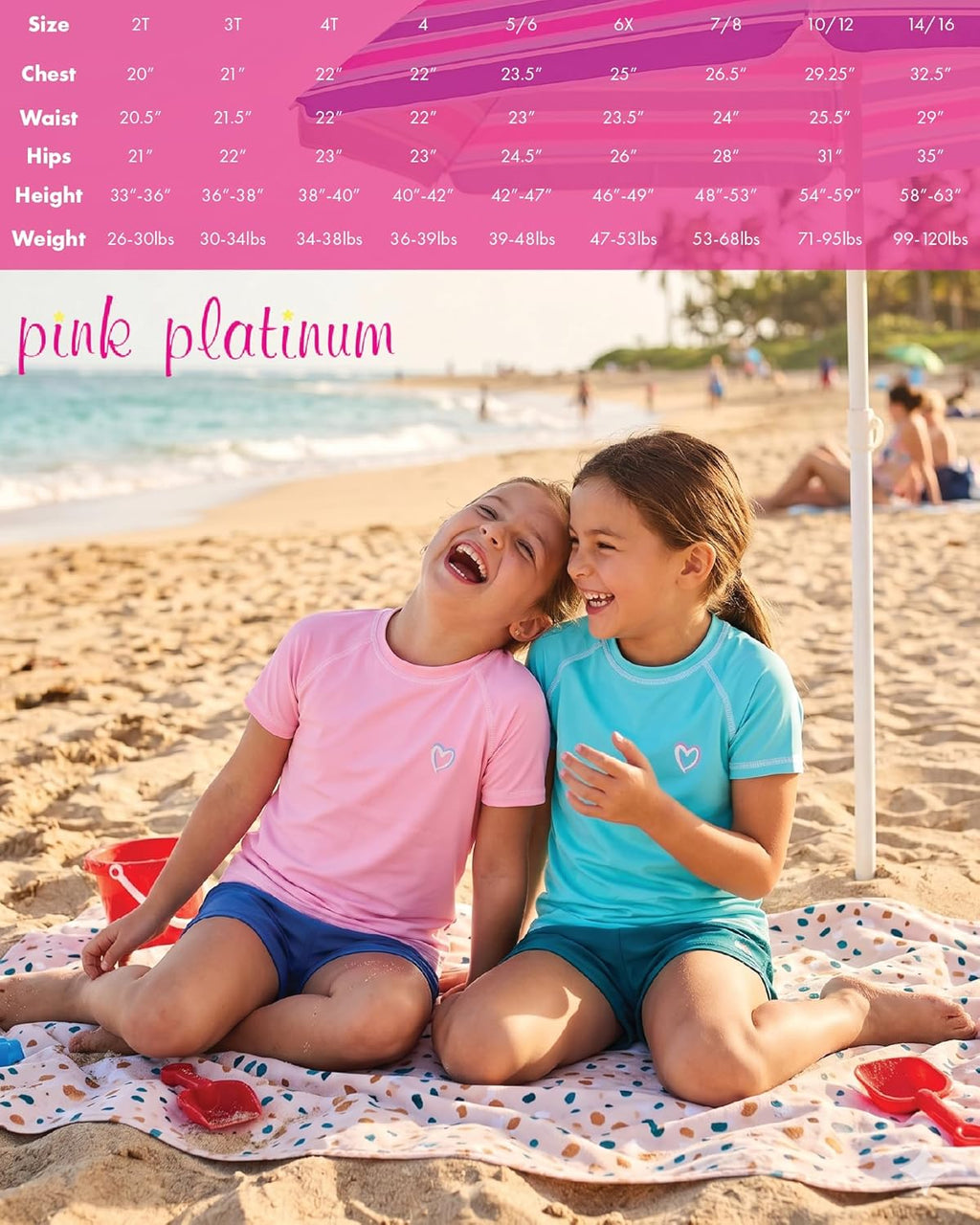 Pink Platinum Girls Swim Cover-Up - Soft Cotton Hooded Ruffled Bathrobe Dress in Terry Cloth