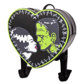 Rock Rebel Bride of Frankenstein & Frankenstein Monster Heart Shaped Backpack - Official Universal Monsters Bag