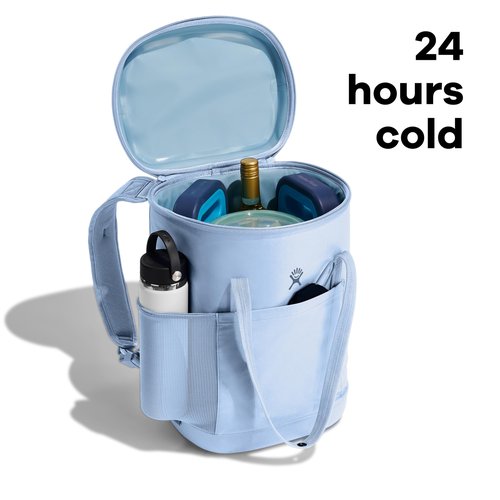 Hydro Flask Cooler Backpack - Insulated Portable Soft Cooler - 20 L Capacity in Cascade Blue