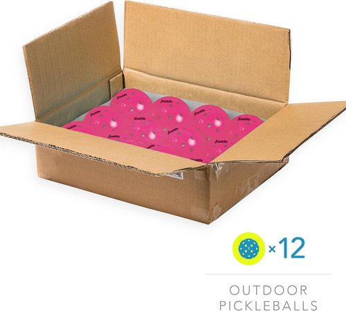 Franklin Sports X-40 Outdoor Pickleballs - Official USA Pickleball Ball | Regulation Size for APP Tour & US Open
