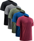 Skiennix Men's Quick-Dry Athletic Workout Shirt - Short Sleeve Moisture-Wicking Gym Tee