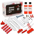 BleedZone Brake Bleed Kit for Shimano & Tektro Brakes – Complete Shimano Brake Bleed Kit with Mineral Oil, Brake Bleeding Kit Tools with Mineral Oil, Adapters and Funnel for Hydraulic Bike Brakes