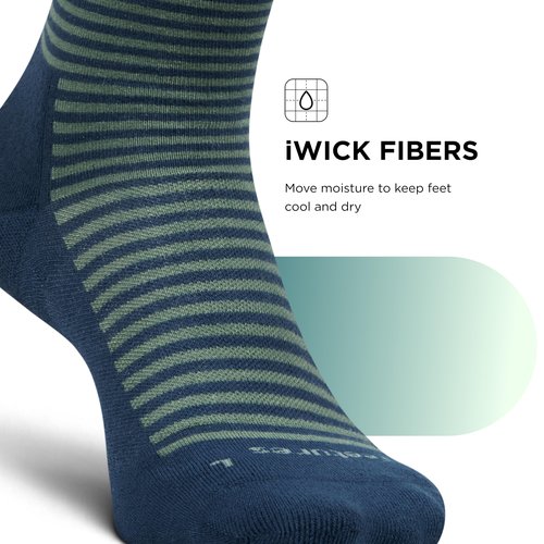 Feetures Everyday Max Cushion Crew Sock for Men - Moisture-Wicking Socks - Uptown Sage, Large (1 Pair)