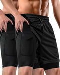 Skiennix 2-in-1 Men’s Shorts - Casual Running & Gym Shorts with Pockets | 7 Inch, 2 Pack