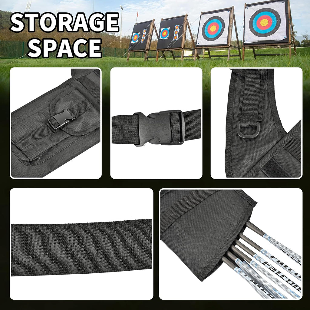 SPG Hip Quivers - Adjustable Molle System Arrow Holder for Compound & Recurve Bows | Ideal for Target Practice