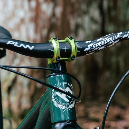 Funn Nixie Bike Stem with 0mm Rise - Length 50mm stem with 31.8mm Bar Clamp, Bike Stem for Mountain Bike, BMX Bike, Road Bike and Gravel Bike (Black)