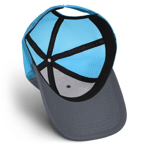 Bigfoot Sasquatch Hats for Men Women, Trucker Hats with Gift Box Packaging, Perfect as a Bigfoot Gifts Grey/Blue