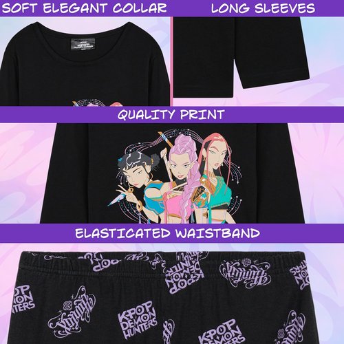 Huntrix Saja | KPop Demon Hunters 2-Piece Pajama Set for Girls Ages 5-14 - Stylish & Comfortable