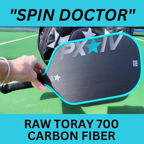 PELLO PXIV Carbon Fiber Pickleball Paddle | USAPA Approved | Toray 700 Carbon Fiber face | Polypropylene Honeycomb Core | Pickle Ball Racket for Power, Spin and Control