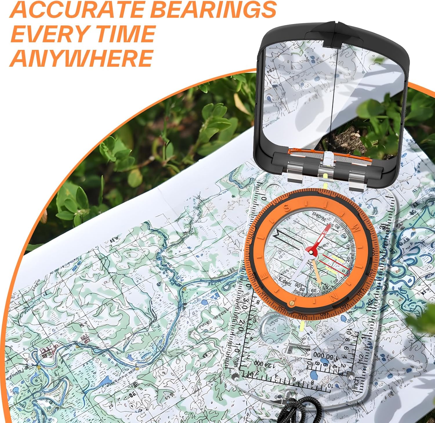 Sportneer Compass - Hiking Survival & Camping Accessory with Mirror | Perfect for Kids & Orienteering