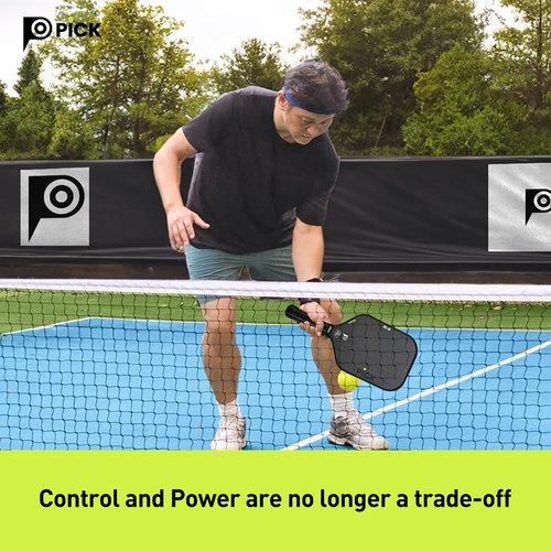 PiCK RP700 Professional Raw Carbon Fiber Pickleball Paddles, 16mm Polypropylene Honeycomb Core Improves Pickle Ball Placement and Control, USA Pickleball Approved (RP700)