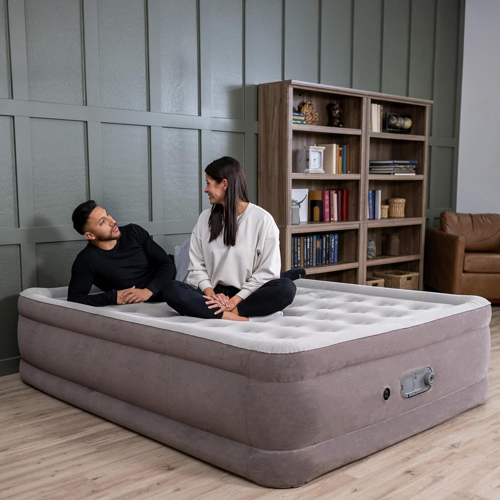 SLEEPLUX Dream Luxury Queen Air Mattress - Dual Pump, 20” Double-High Design for Guests & Camping