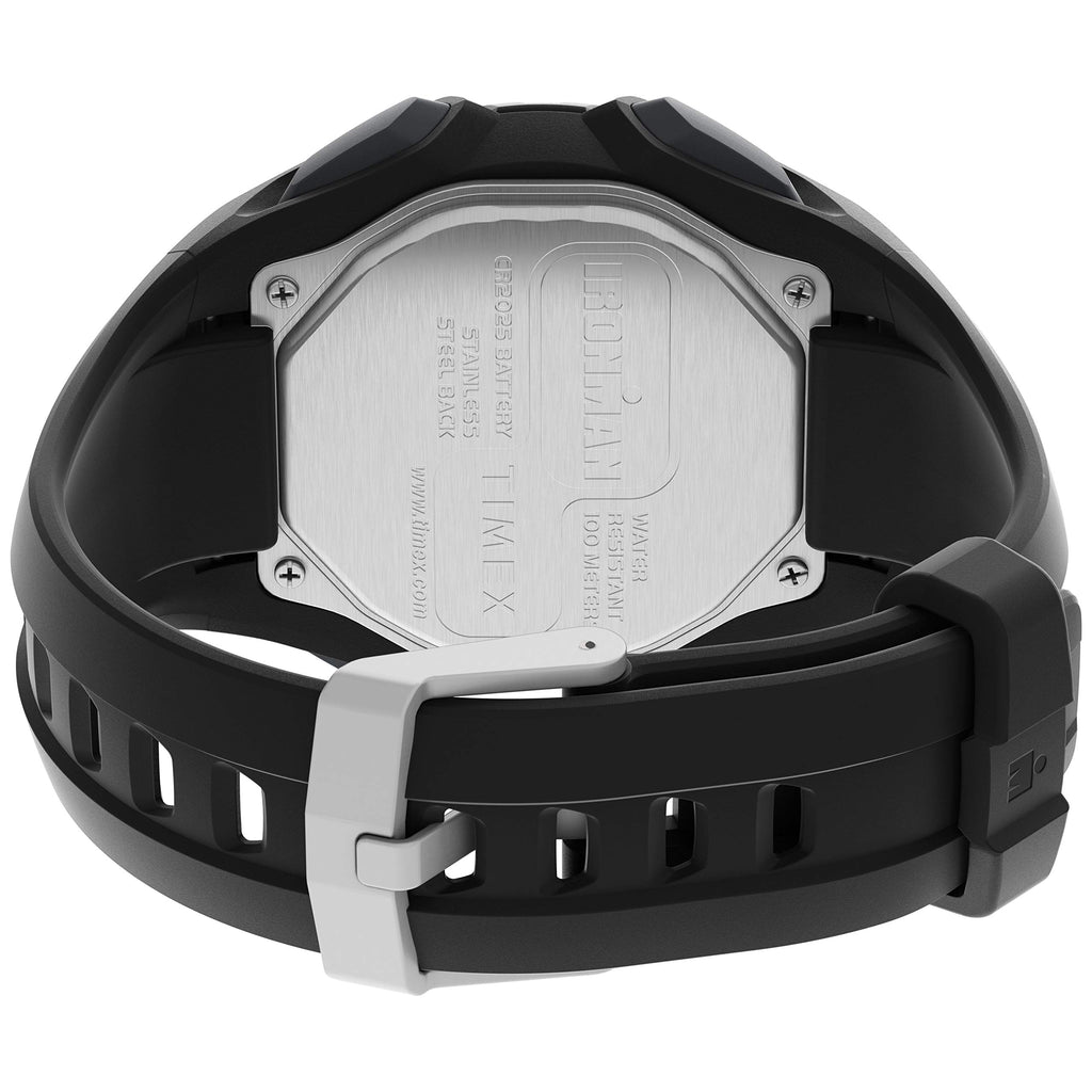 Timex Men's Ironman Triathlon Classic 30 Oversized 45mm Watch – Black Case & Top Ring with Black Resin Strap