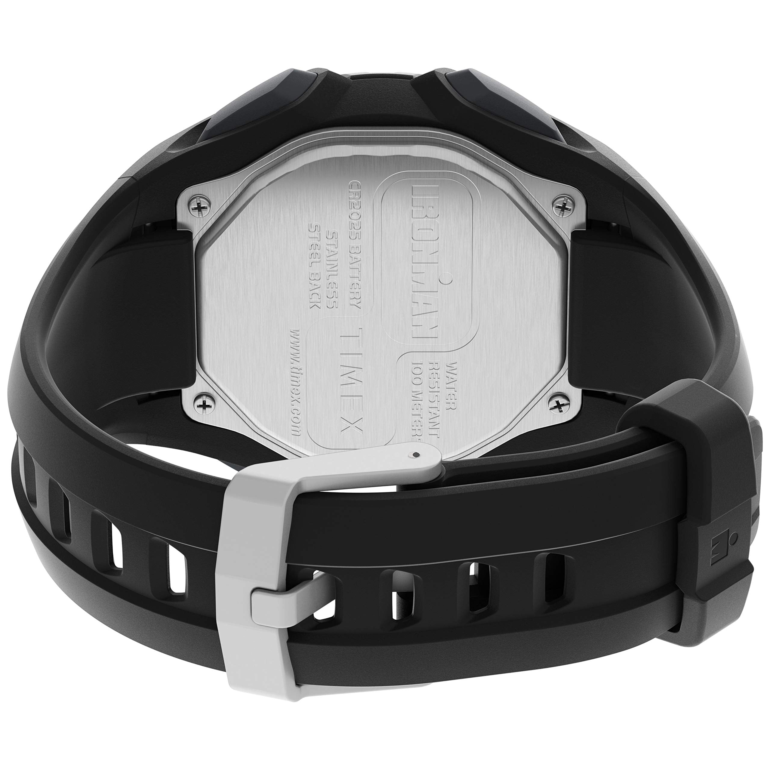 Timex Men's Ironman Triathlon Classic 30 Oversized 45mm Watch – Black Case & Top Ring with Black Resin Strap
