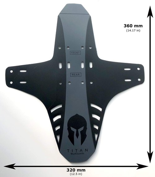 Mountain Bike Fender Mud Guard, Fits 26", 27.5", 29", Bike Fender, MTB Mud Guard, Bike Splash Guard, Kid Bike Fender, Dirt Jump Bike Guard (TitanSignature)