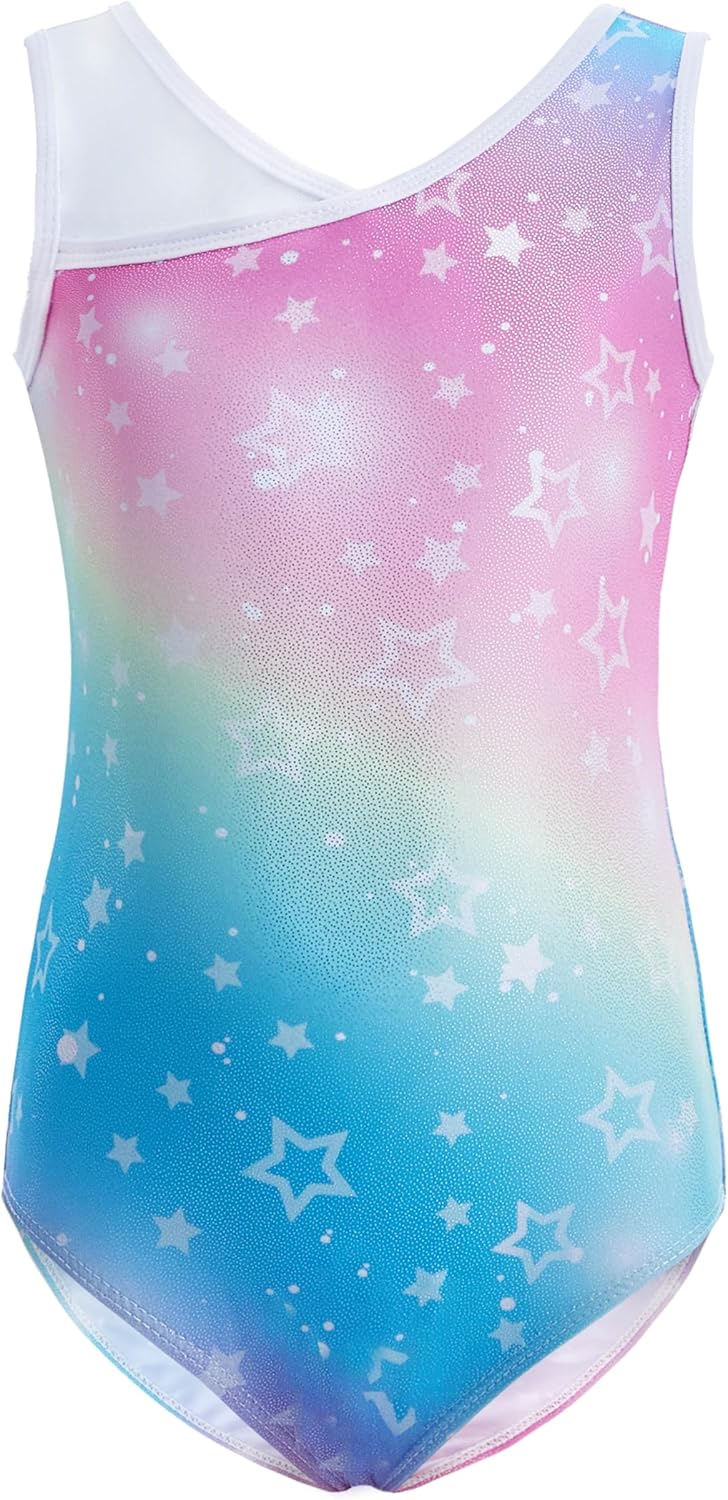 Regine Switzerland Gymnastics Leotards for Girls - 4-Piece Outfit with Storage Bag & Scrunchie | Ages 3-12