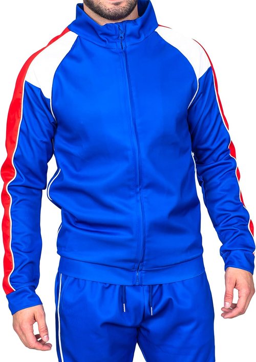 Beer Fest USA Tracksuit Jacket & Pants - Blue & Red Halloween Costume Cosplay