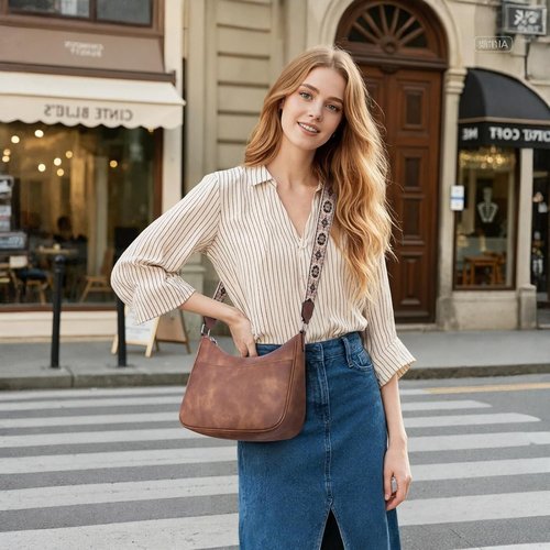 CLUCI Crossbody Purse - Stylish Crescent Bag for Women with Adjustable Strap - Versatile Design