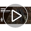 Kizer Sheepdog Survival Fixed Blade Knife Black 5.28" 1095 Steel Outdoor Tool