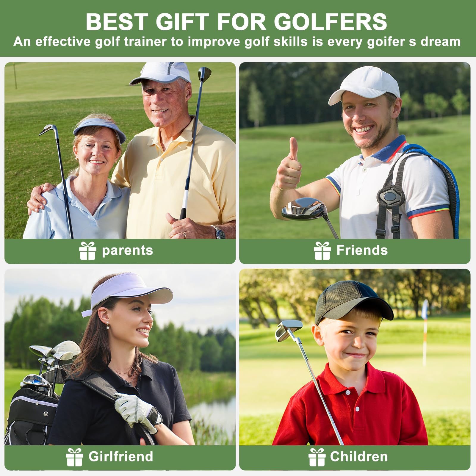 SMBDFOD Golf Alignment Stick Holder,Professional Swing Trainer,Golf Swing Plane Trainer Aid for Aiming Putting Swing,Golf Teaching, Multi-Functional for All Levels of Golfer