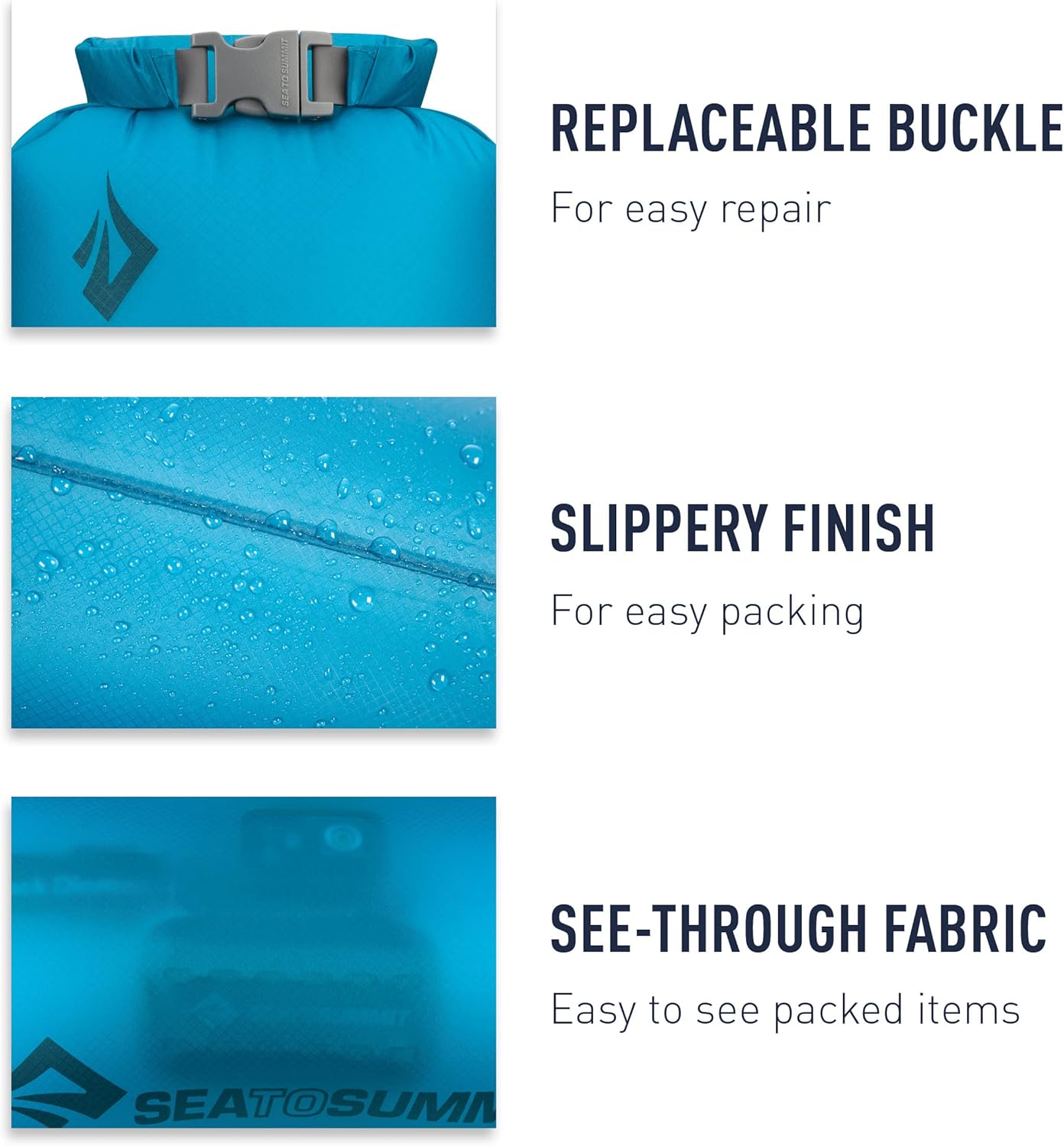 Sea to Summit Ultra-Sil Dry Sack - Ultralight Waterproof Storage Bag | 2L, 4L, 8L Sizes Available