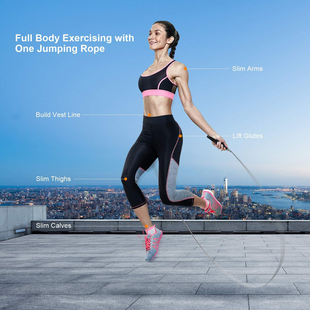 Skiennix High-Speed Weighted Jump Rope - Premium Tangle-Free Design for Fitness & CrossFit