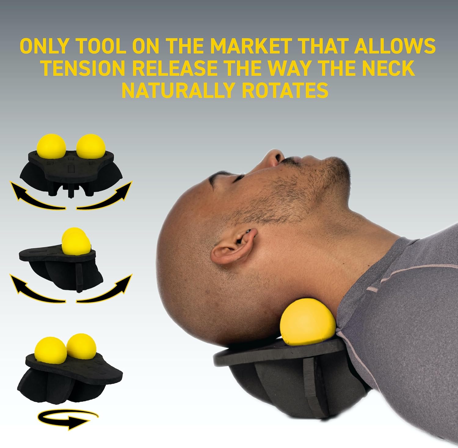 Rolflex KnotStop - Neck Relief Tool for Muscle Knots & Trigger Points | Portable & Effective