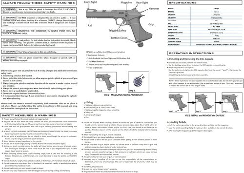 Air Pellet Gun - Multi-Shot .177 Caliber Pistol | 300 FPS CO2 Power for Precision Shooting