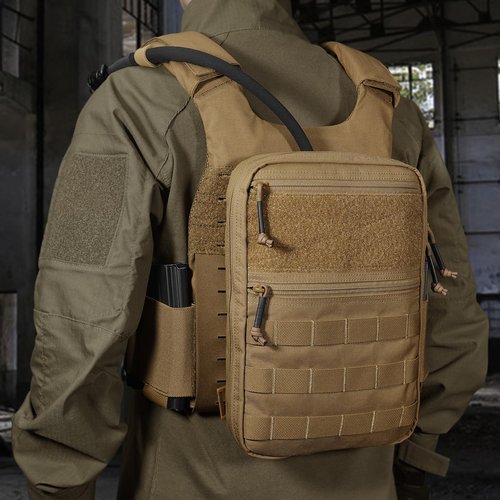 PETAC GEAR Tactical Molle Hydration Pack for 1.5L - Lightweight Water Reservoir Bag for Molle Vest Backpack, for Hiking, Hunting（CB）