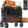 Sekey Heavy Duty Double Decker Wagon - 500Lbs Capacity Collapsible Garden Cart with All-Terrain Wheels | Fits 10x10 Canopy